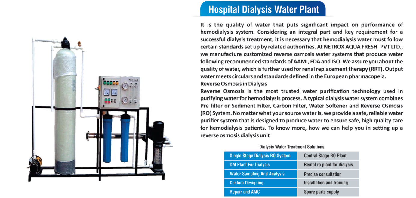 netrox hospital dialysis water plant ro plant
